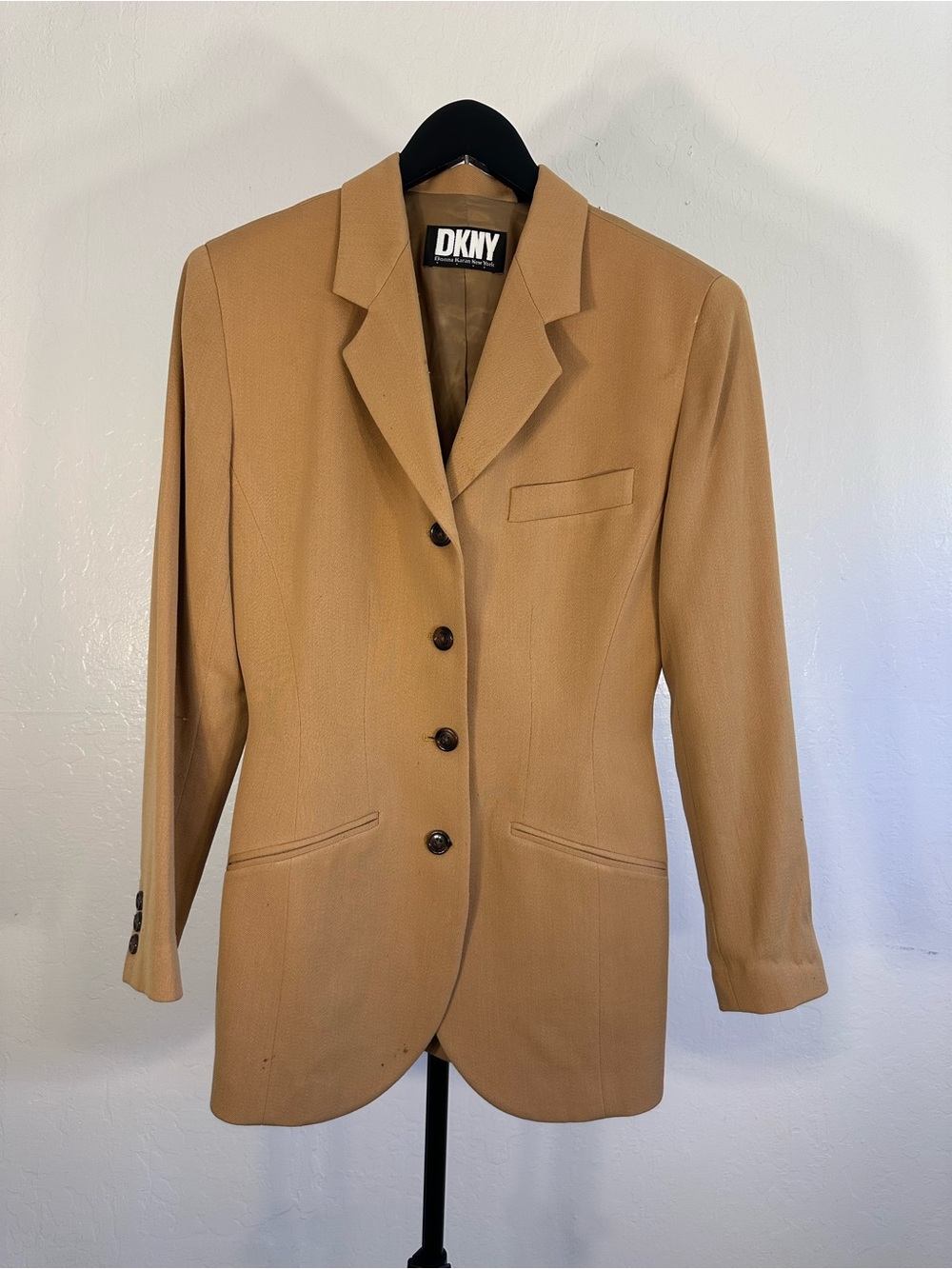 Vintage DKNY Mustard Colored Tailored Blazer ✨